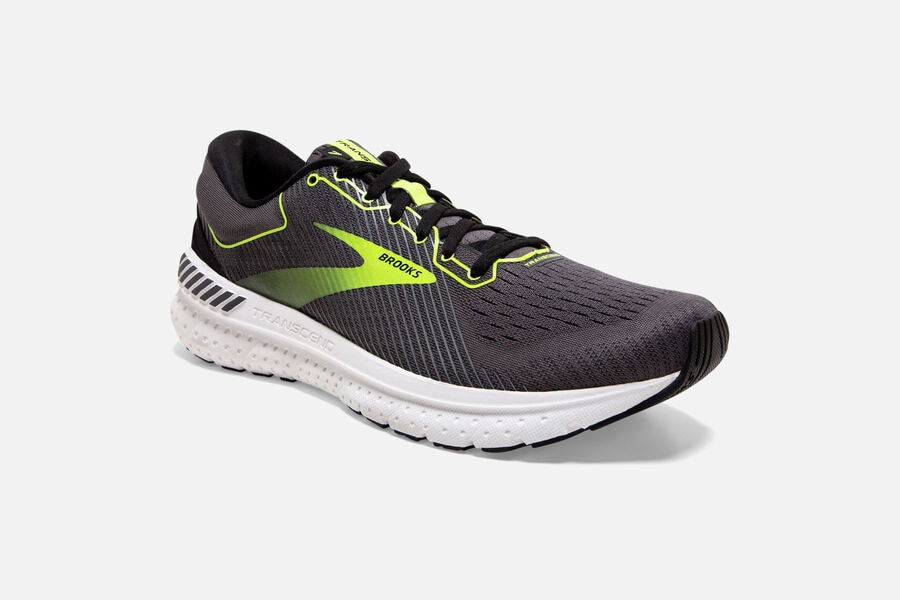 Brooks Transcend 7 Road Loopschoenen Heren - Zwart/Groen - 341560OEY